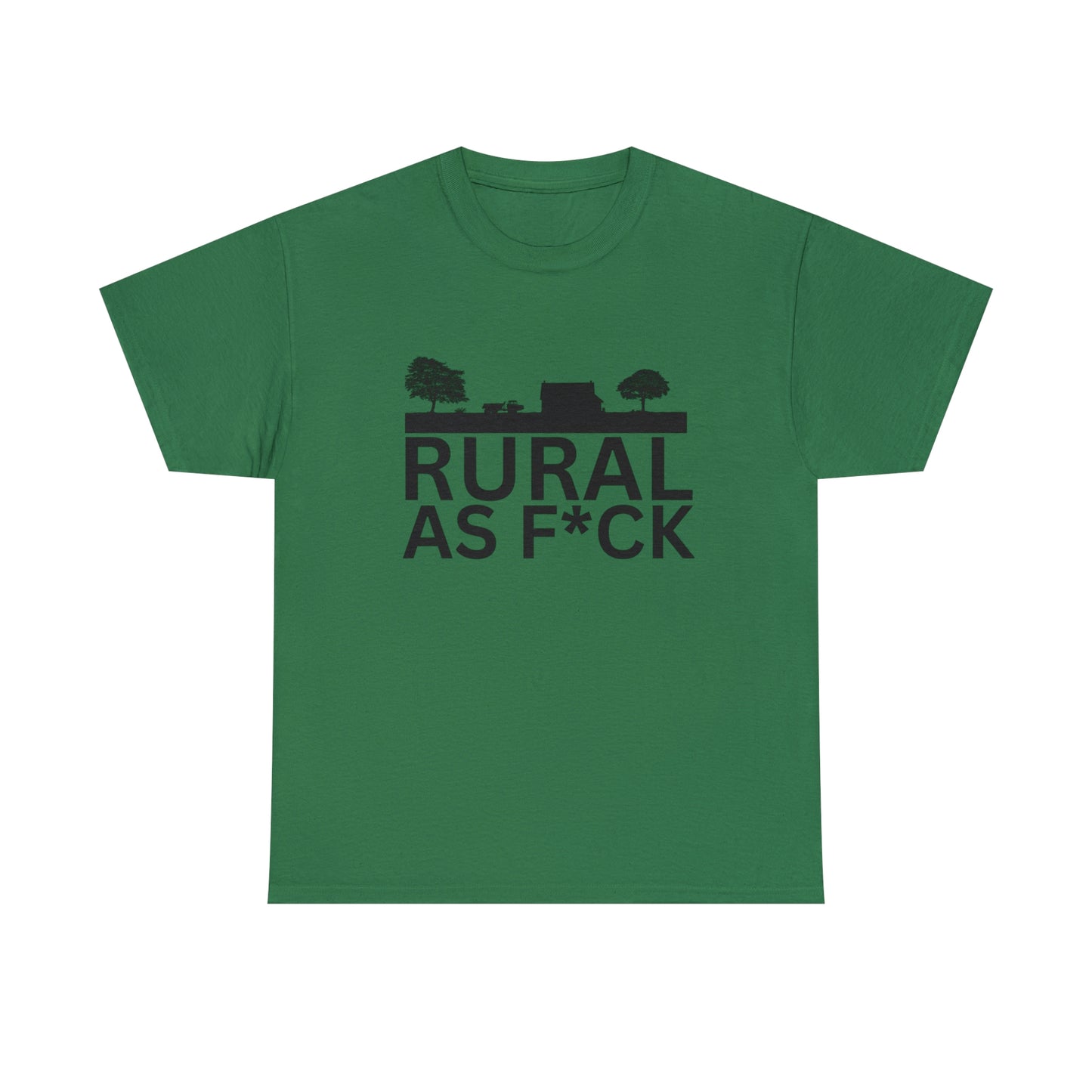 "Rural AF" One sided Gildan 5000 Unisex Heavy Cotton Tee (Printed on Front)