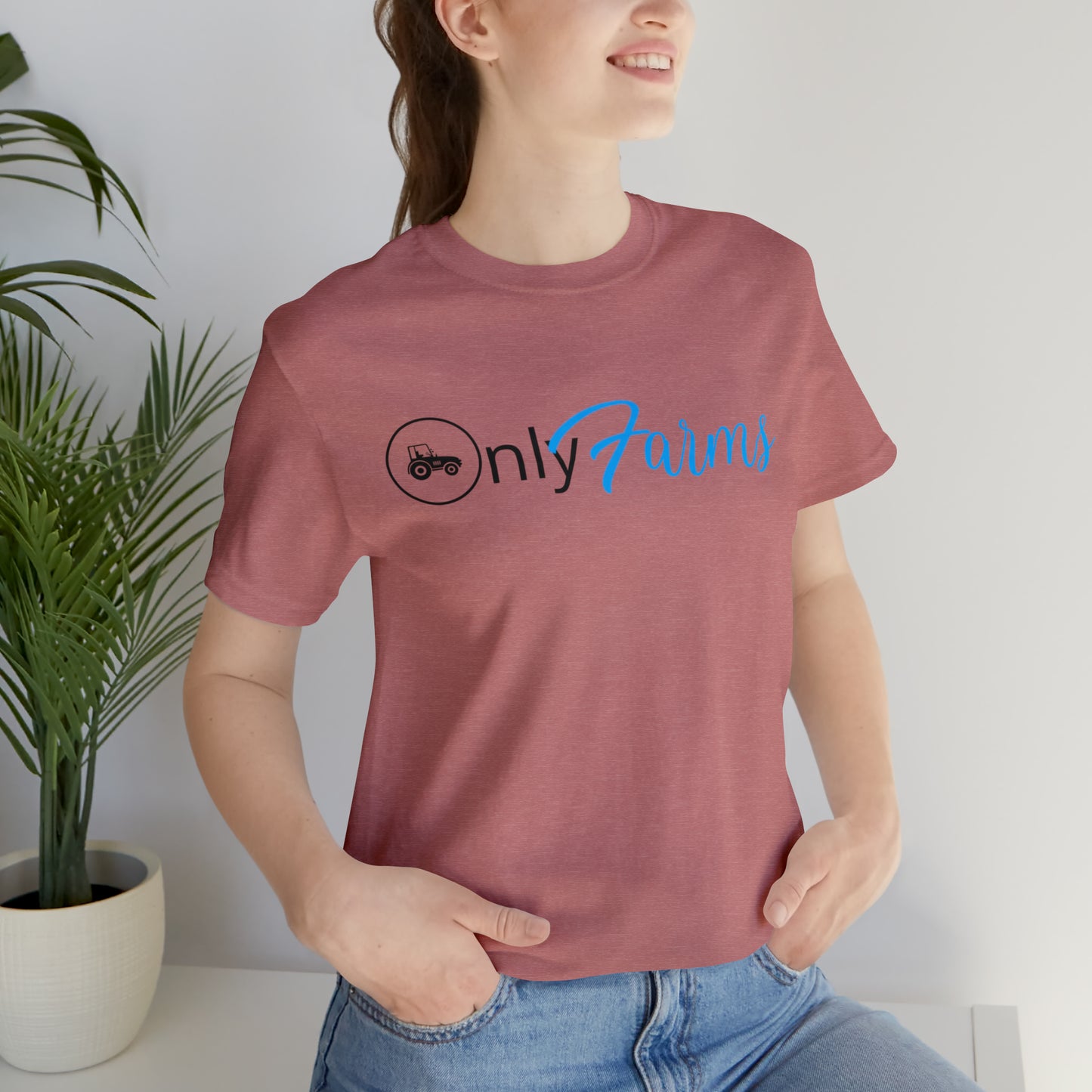 OnlyFarms One Sided Unisex Jersey Short Sleeve Tee (Printed on on Front)