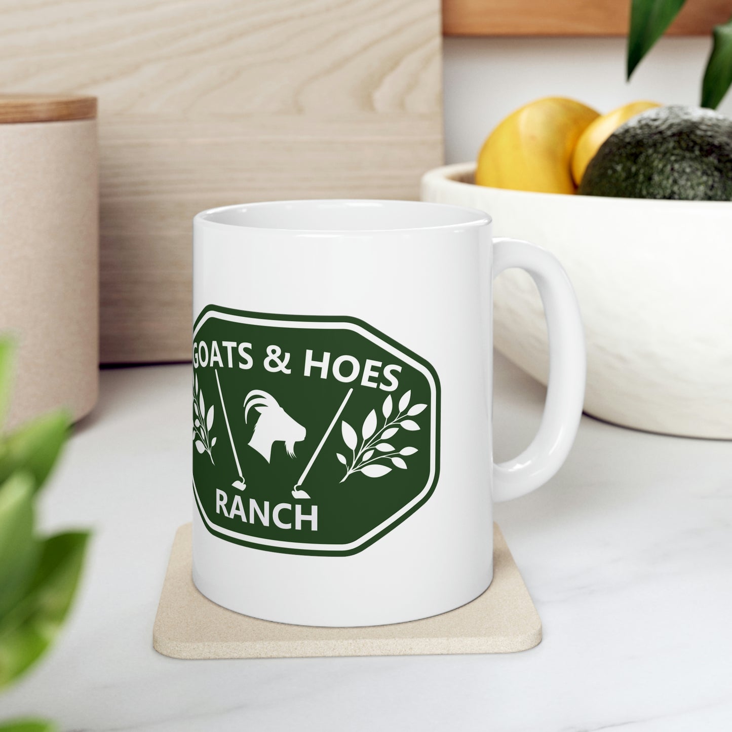 "Goats & Hoes Nice Cock" Ceramic Mug 11oz