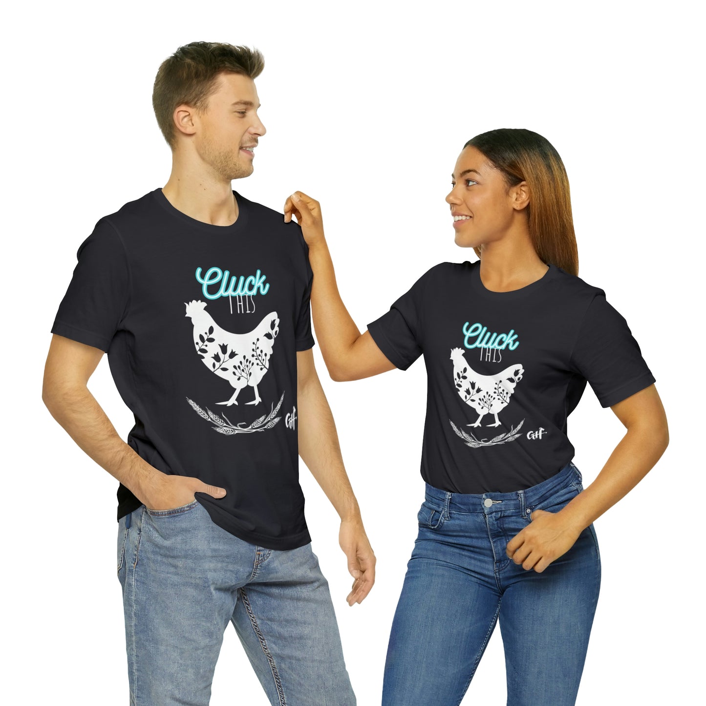 "Cluck This" One Sided Unisex Jersey Short Sleeve Tee - Printed on Front