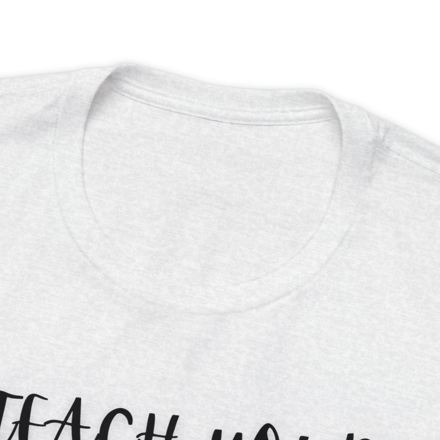 Teach your Children to Love Horses One Sided Unisex Jersey Short Sleeve Tee (Printed on front)