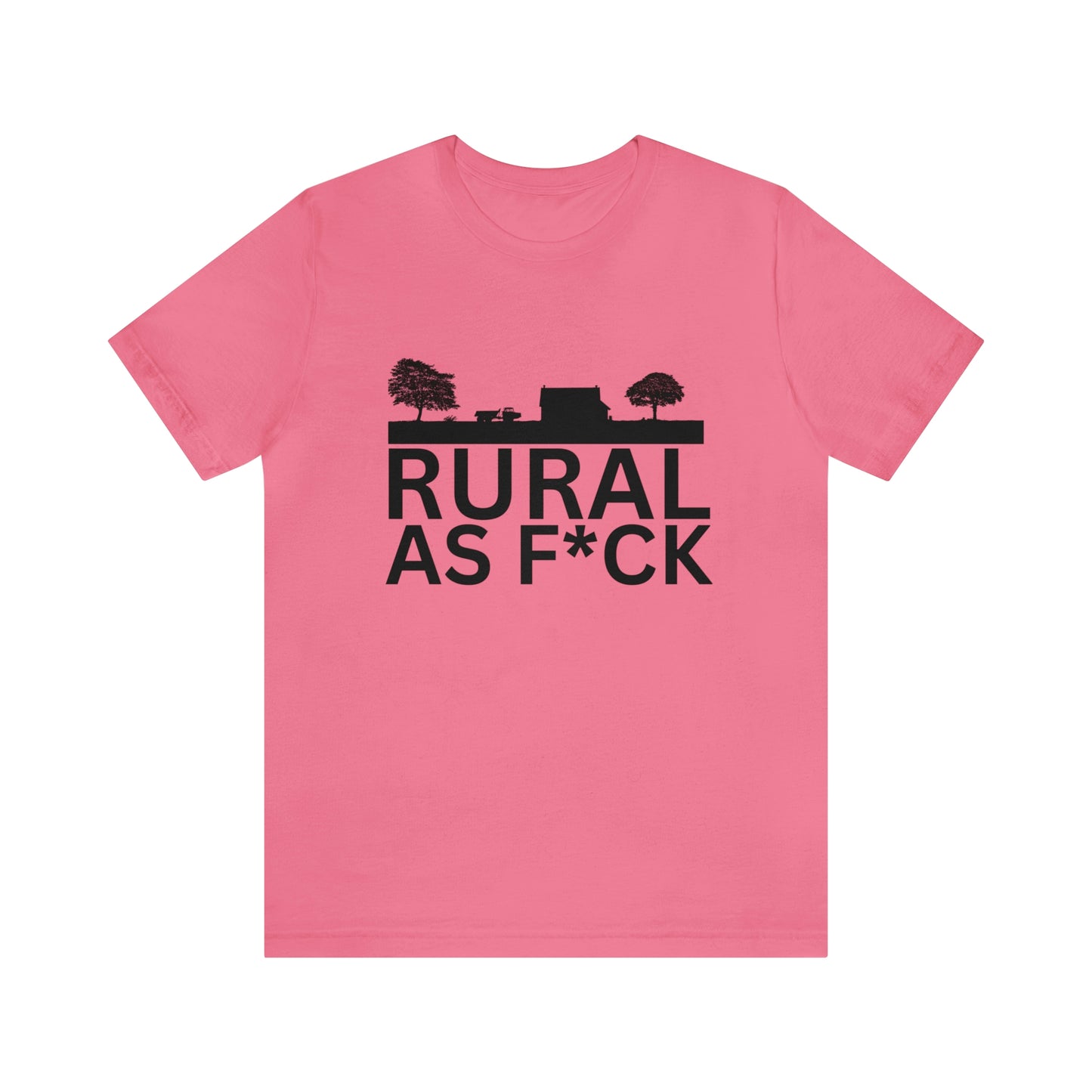 "Rural AF" One Sided Unisex Jersey Short Sleeve Tee (Printed on Front)