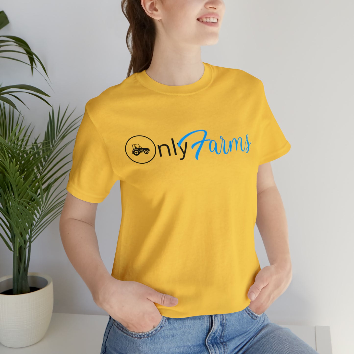 OnlyFarms One Sided Unisex Jersey Short Sleeve Tee (Printed on on Front)