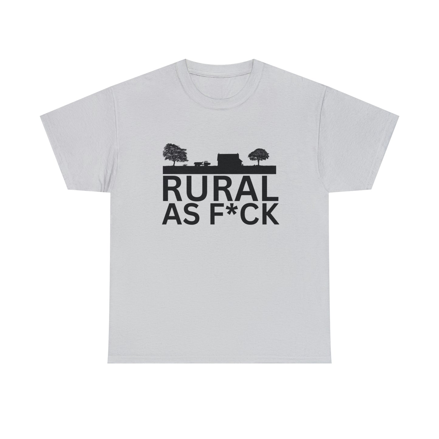 "Rural AF" One sided Gildan 5000 Unisex Heavy Cotton Tee (Printed on Front)