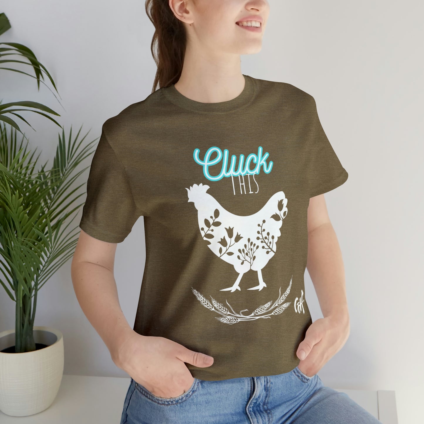 "Cluck This" One Sided Unisex Jersey Short Sleeve Tee - Printed on Front