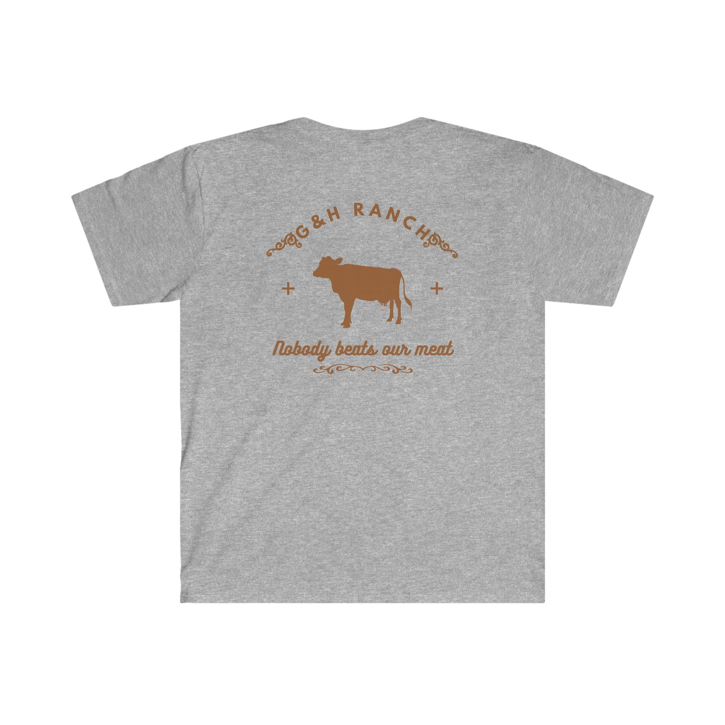 "G & H Meat" Two Sided Unisex Softstyle T-Shirt