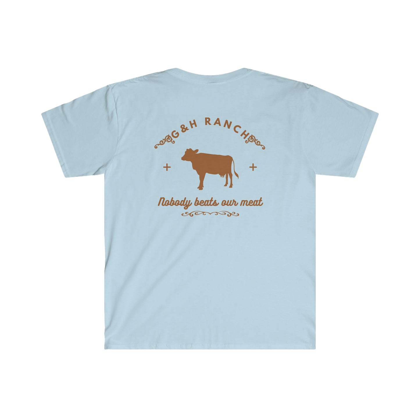 "G & H Meat" Two Sided Unisex Softstyle T-Shirt