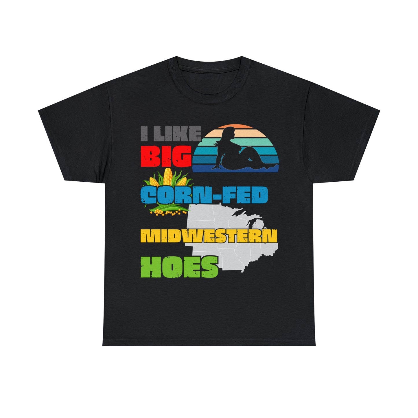 Midwestern Hoes Gildan 5000 Unisex Heavy Cotton Tee (Printed on front)