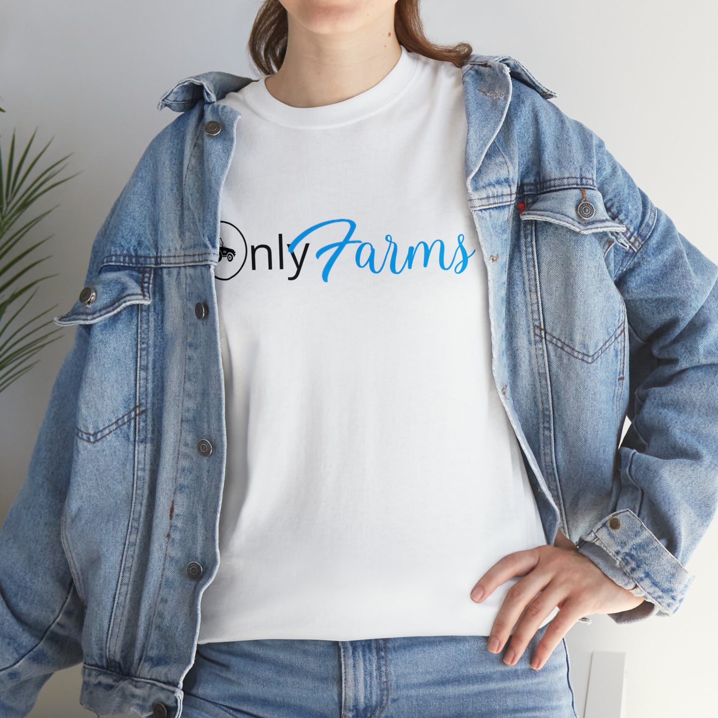 OnlyFarms Gildan 5000 Unisex Heavy Cotton Tee (Printed on Front)