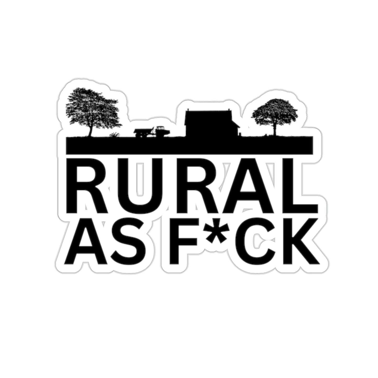 "Rural AF" Kiss-Cut Stickers