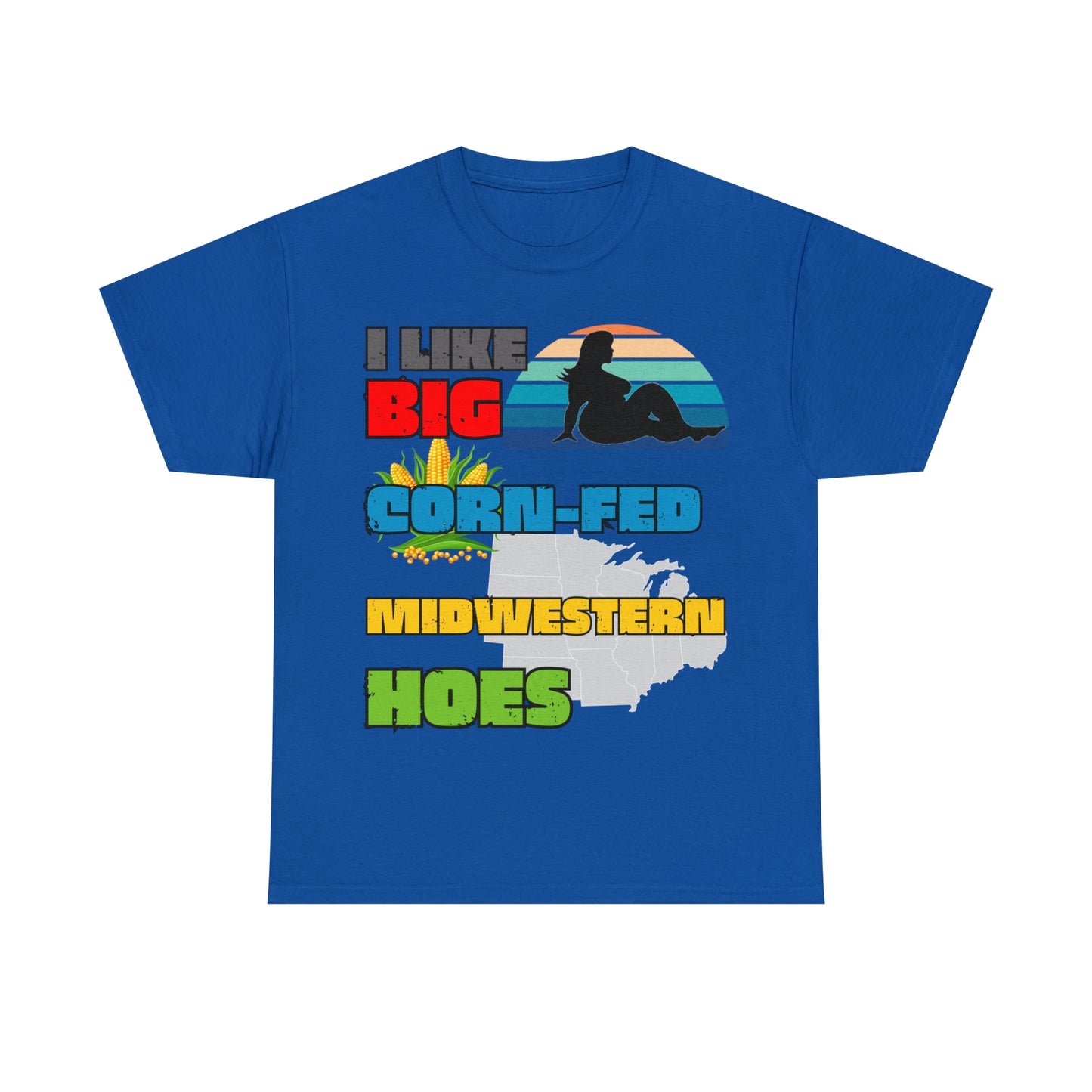 Midwestern Hoes Gildan 5000 Unisex Heavy Cotton Tee (Printed on front)