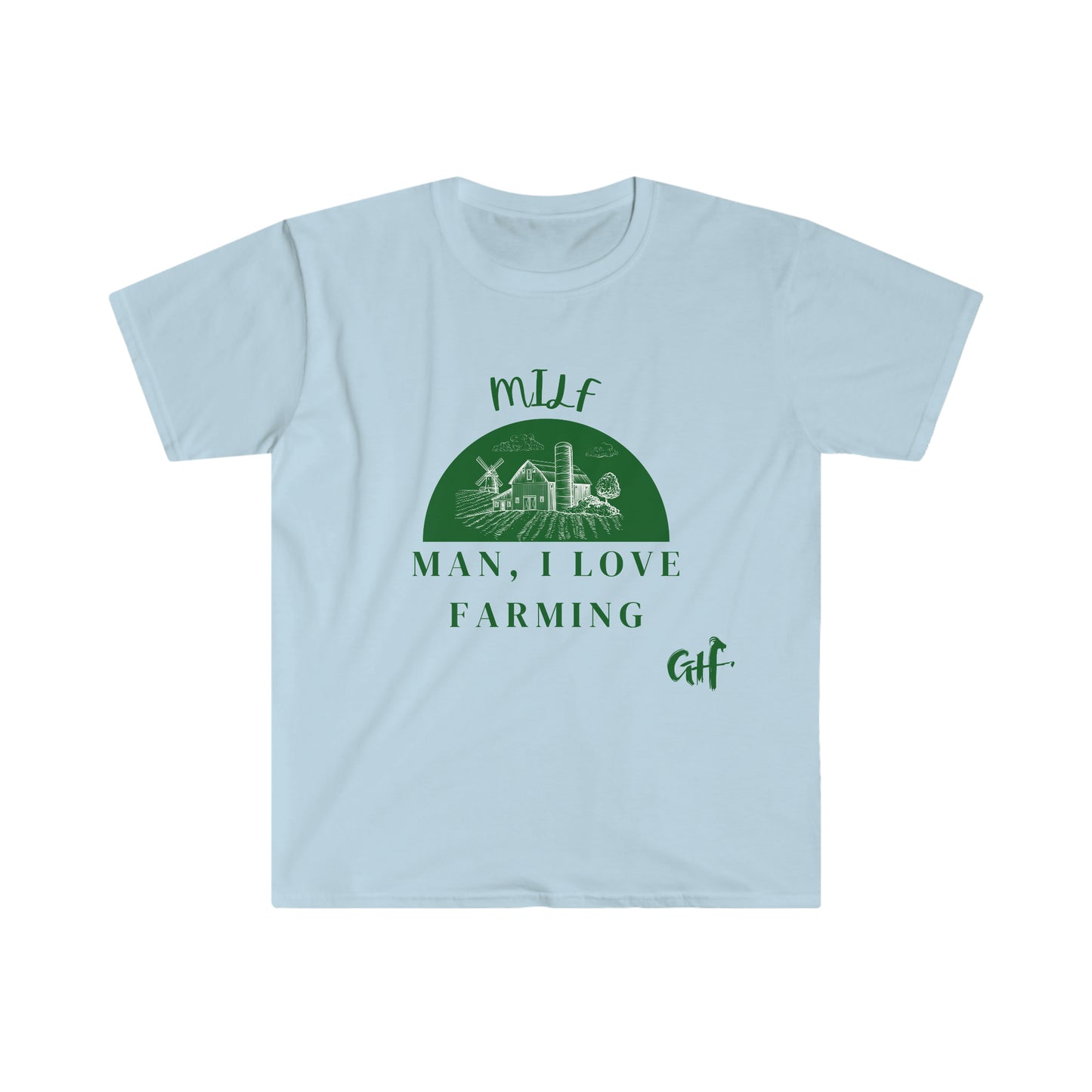 "MILF" One Sided Unisex Softstyle T-Shirt- Printed on Front