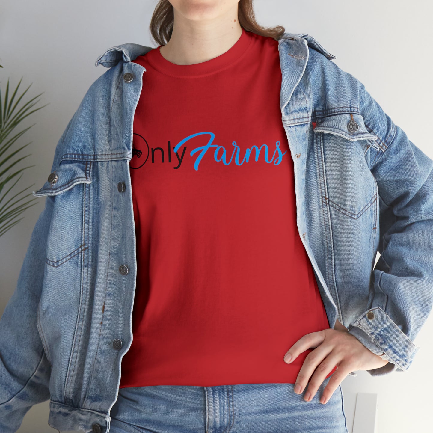 OnlyFarms Gildan 5000 Unisex Heavy Cotton Tee (Printed on Front)