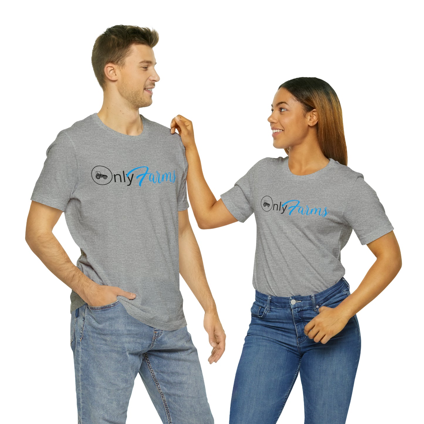 OnlyFarms One Sided Unisex Jersey Short Sleeve Tee (Printed on on Front)