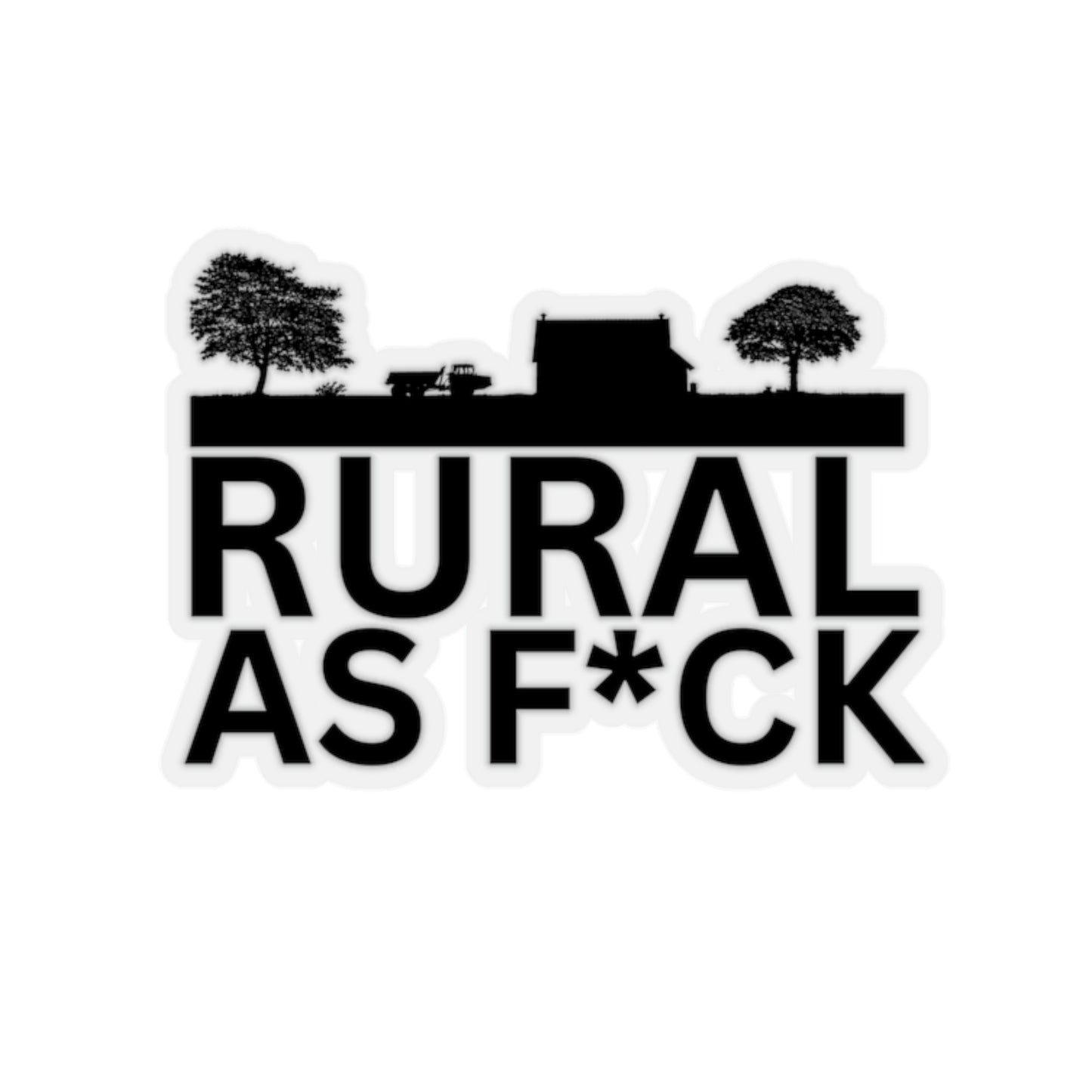 "Rural AF" Kiss-Cut Stickers