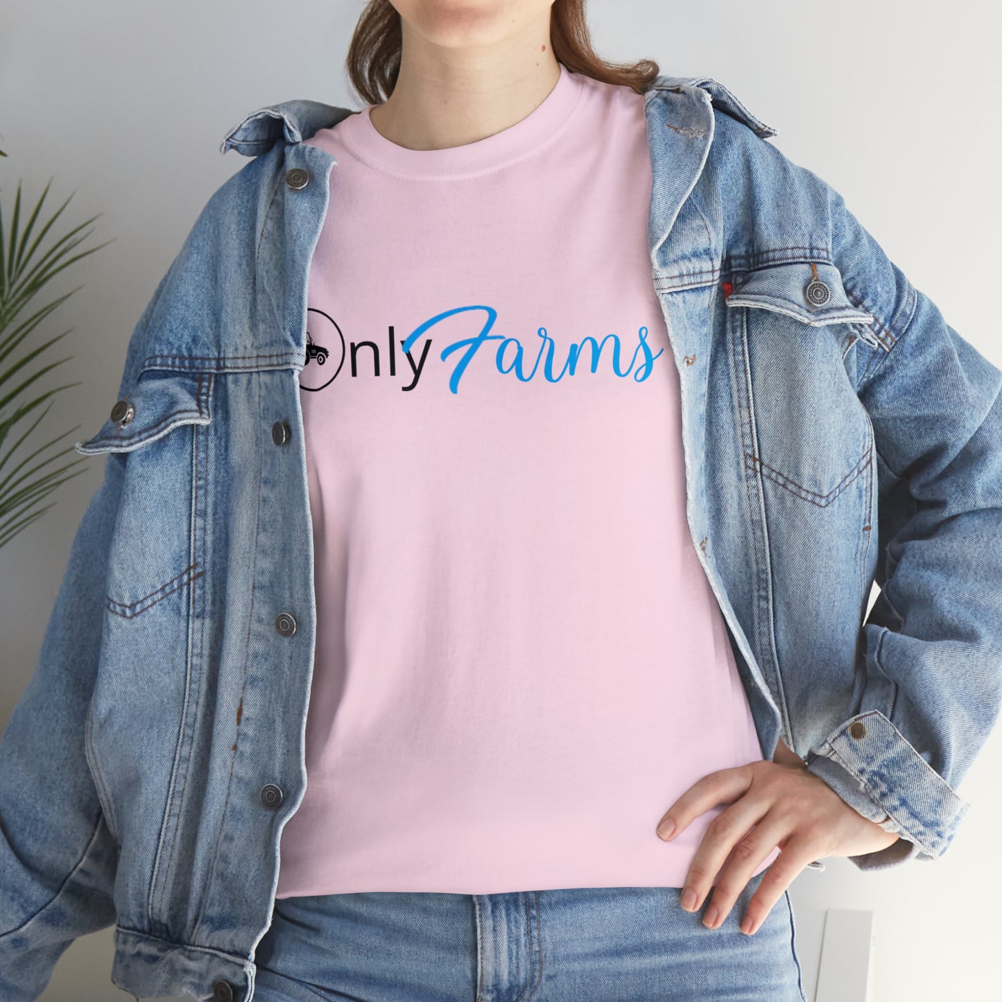 OnlyFarms Gildan 5000 Unisex Heavy Cotton Tee (Printed on Front)