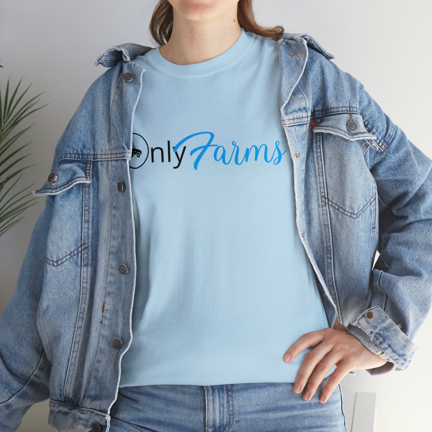 OnlyFarms Gildan 5000 Unisex Heavy Cotton Tee (Printed on Front)