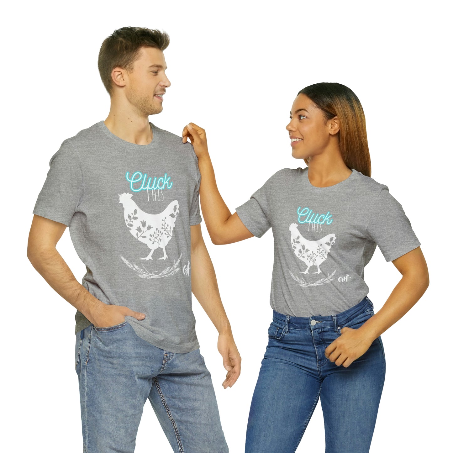 "Cluck This" One Sided Unisex Jersey Short Sleeve Tee - Printed on Front