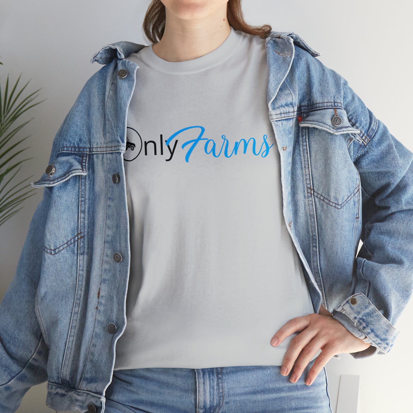 OnlyFarms Gildan 5000 Unisex Heavy Cotton Tee (Printed on Front)