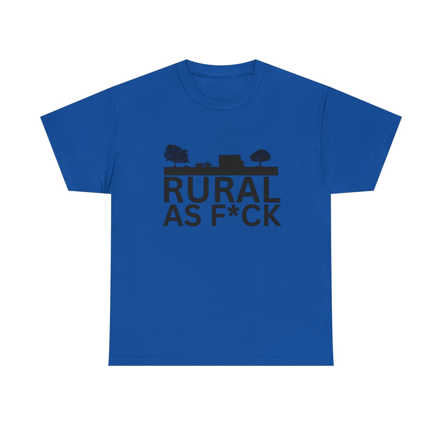 "Rural AF" One sided Gildan 5000 Unisex Heavy Cotton Tee (Printed on Front)