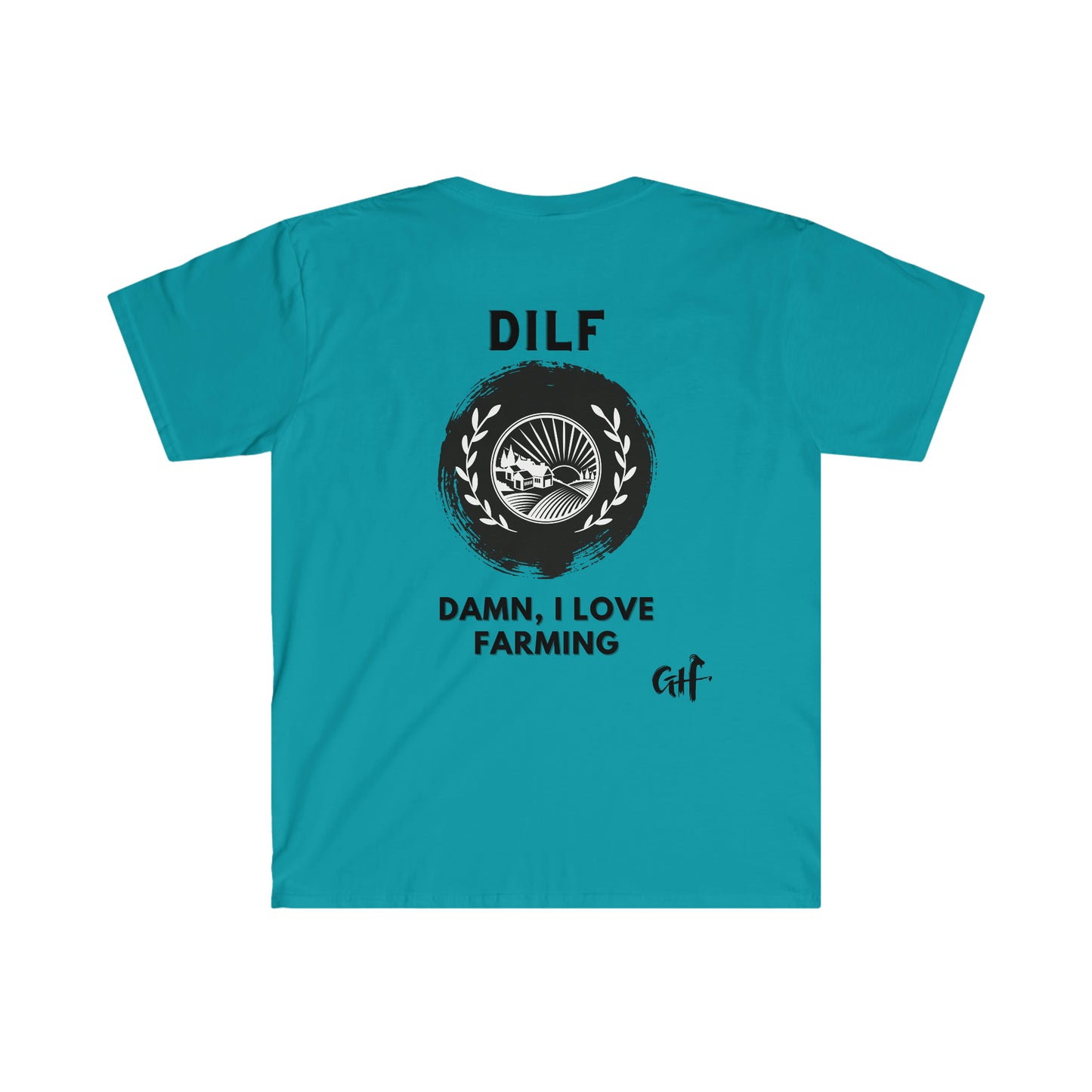 "DILF" One Sided Unisex Softstyle T-Shirt - Printed on Back