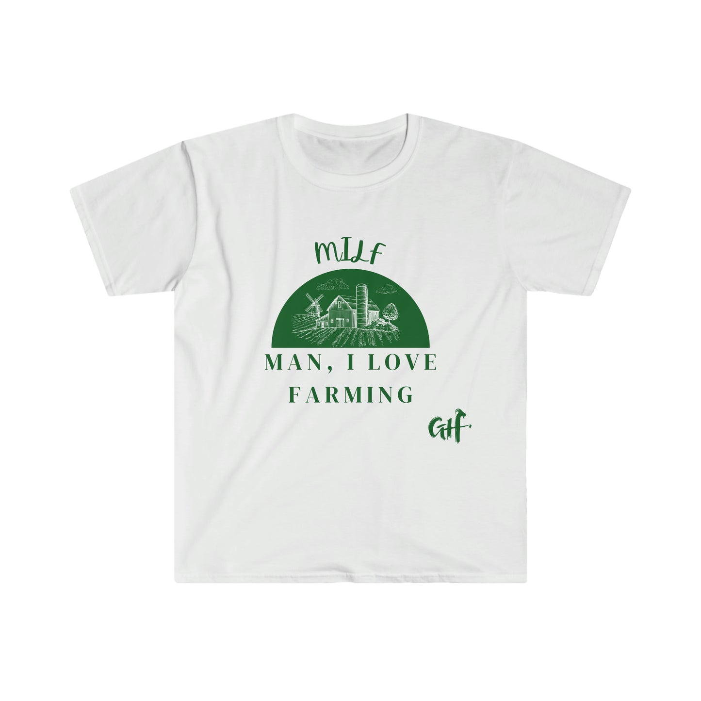 "MILF" One Sided Unisex Softstyle T-Shirt- Printed on Front