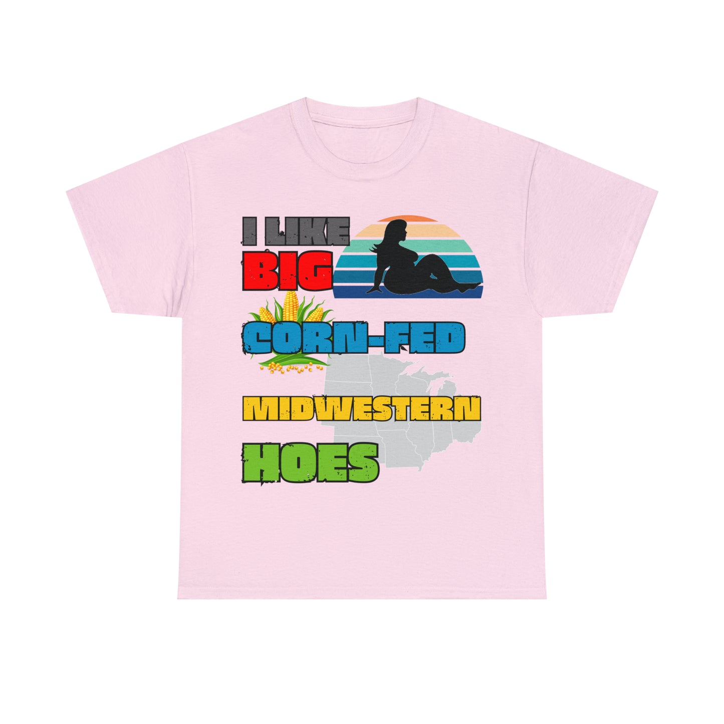 Midwestern Hoes Gildan 5000 Unisex Heavy Cotton Tee (Printed on front)