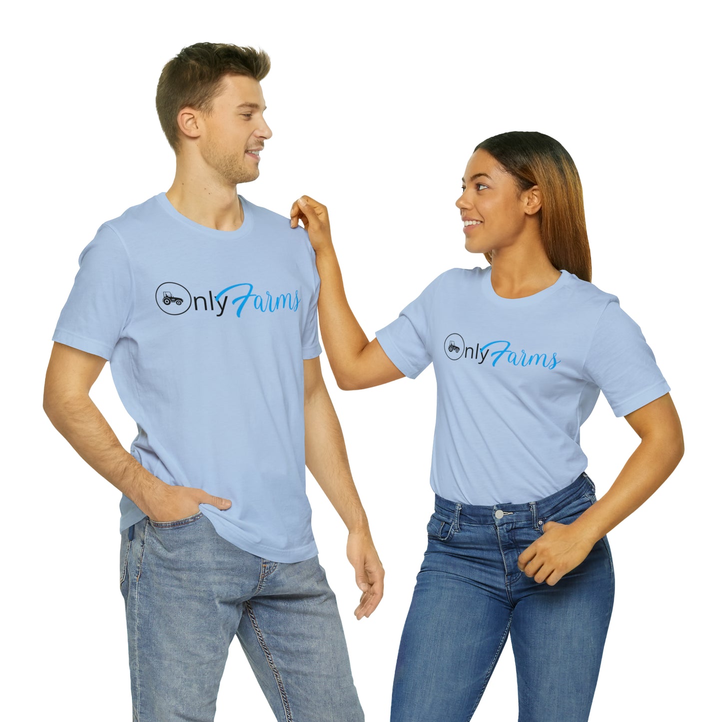 OnlyFarms One Sided Unisex Jersey Short Sleeve Tee (Printed on on Front)