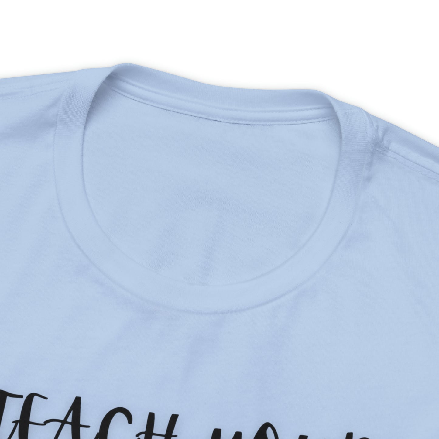 Teach your Children to Love Horses One Sided Unisex Jersey Short Sleeve Tee (Printed on front)